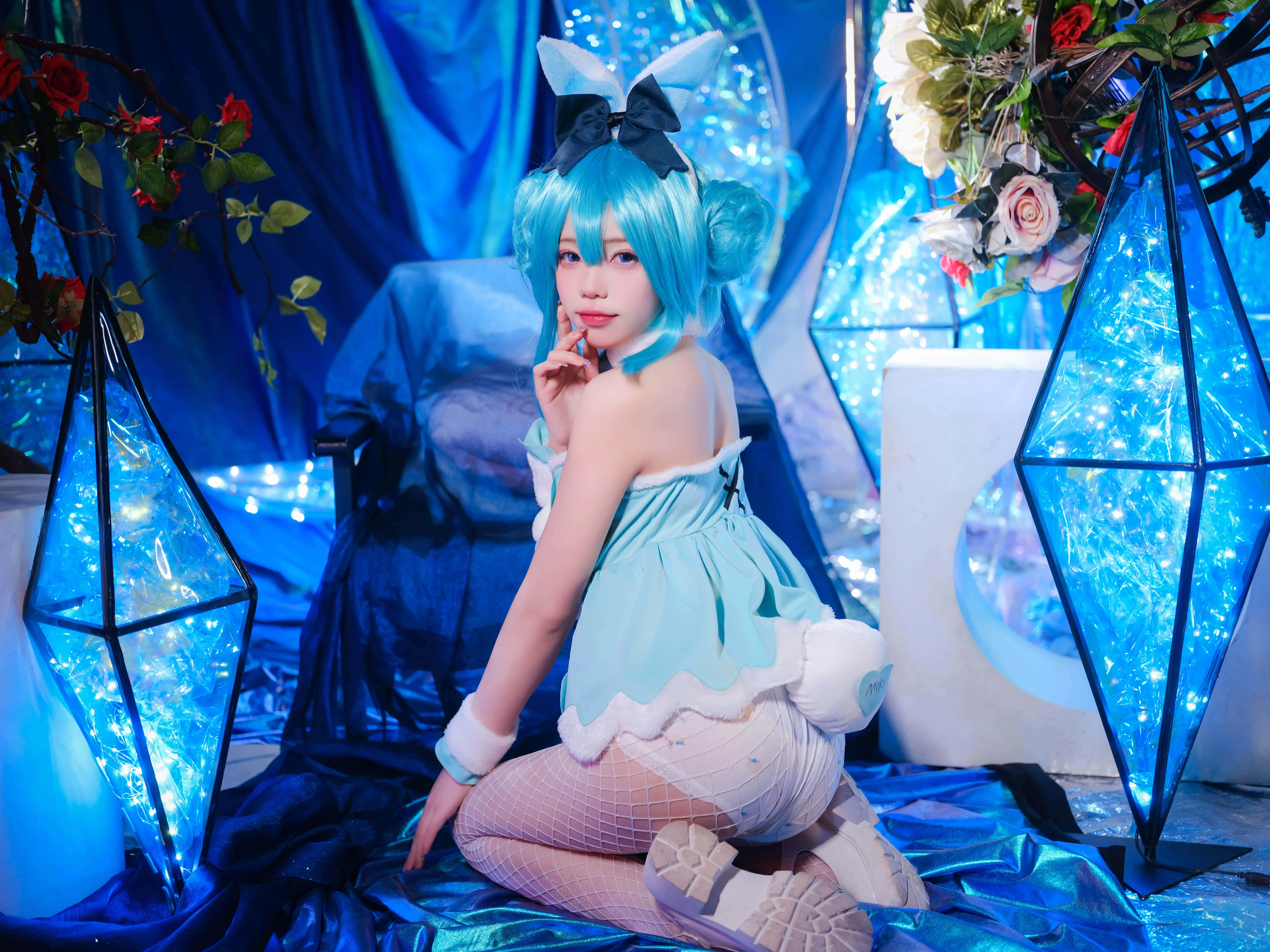 咬一口兔娘 NO.002 MIKU初音未来兔女郎-皑雪