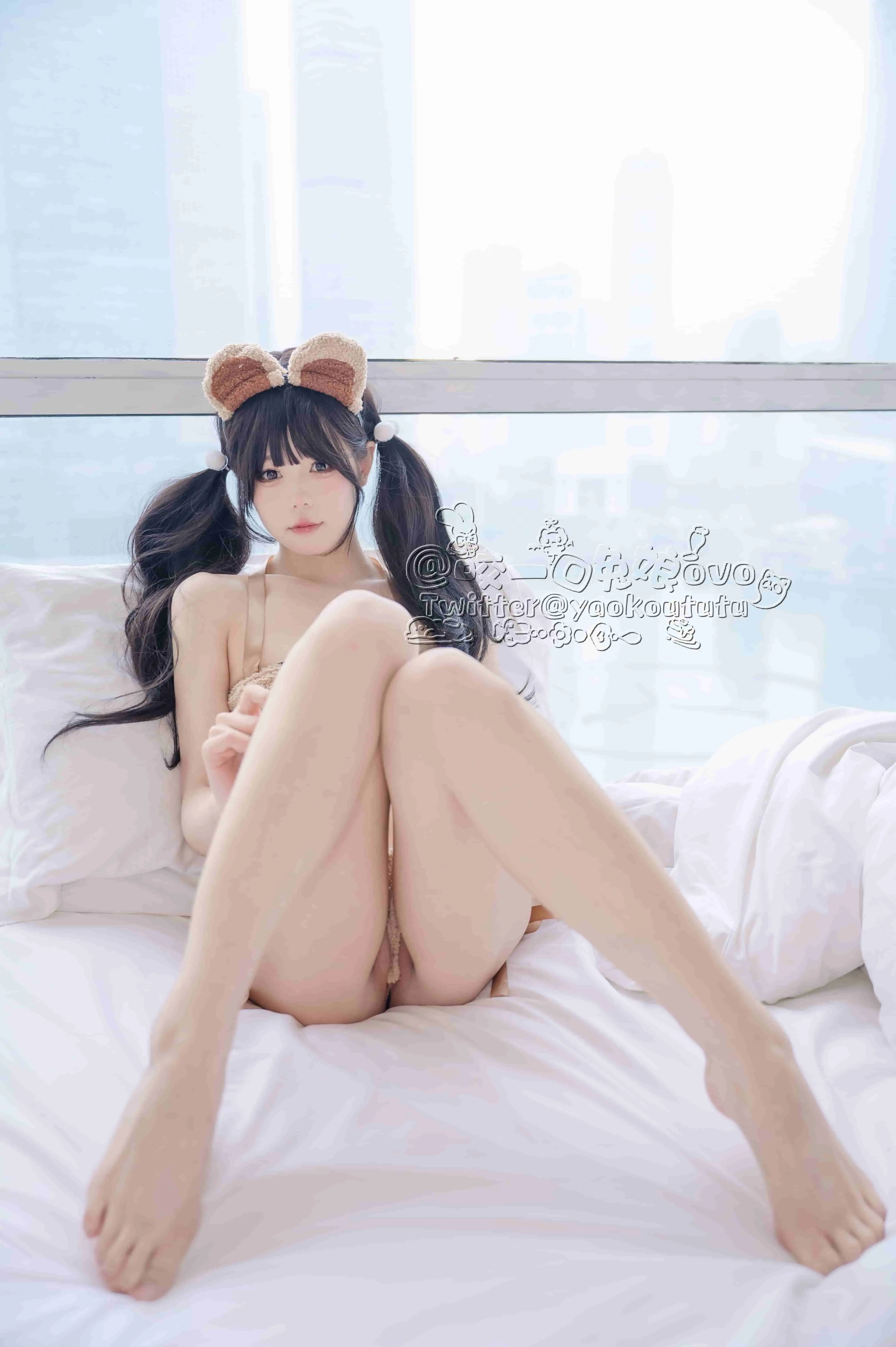 咬一口兔娘 NO.022 小熊睡衣-皑雪